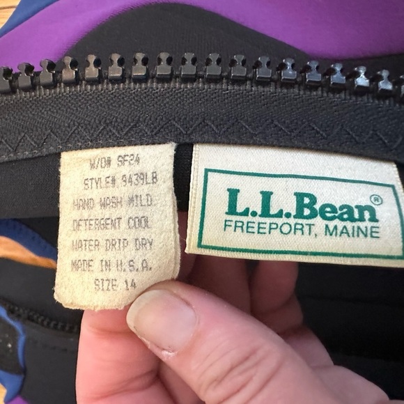 L.L. Bean Blue and Purple Wetsuit - Picture 4 of 11